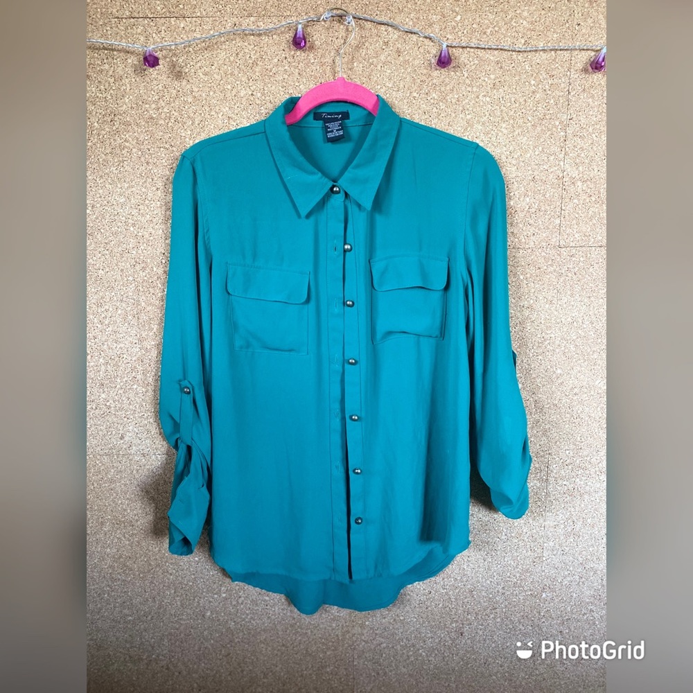 Teal Blouse